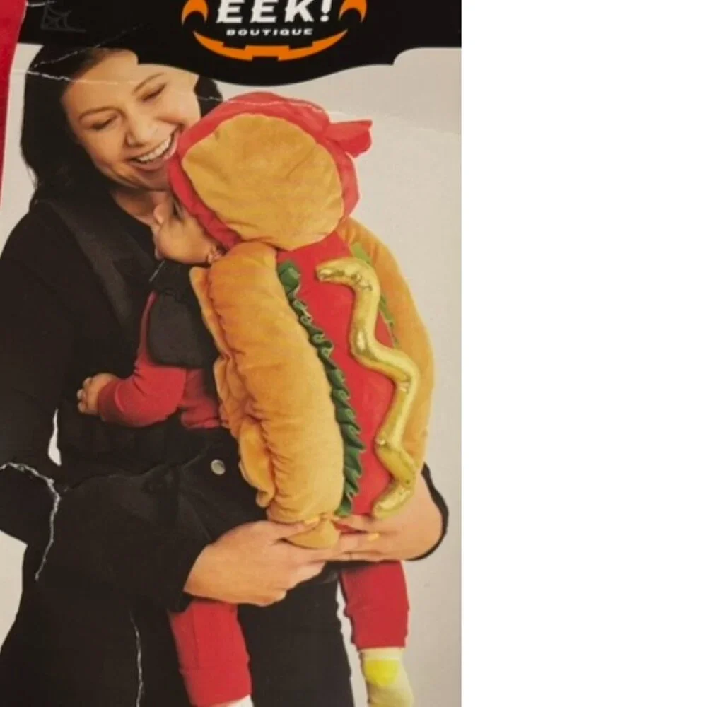 Hotdog Cover & Hat Plush 2 Pc Halloween Costume 6-24 mths